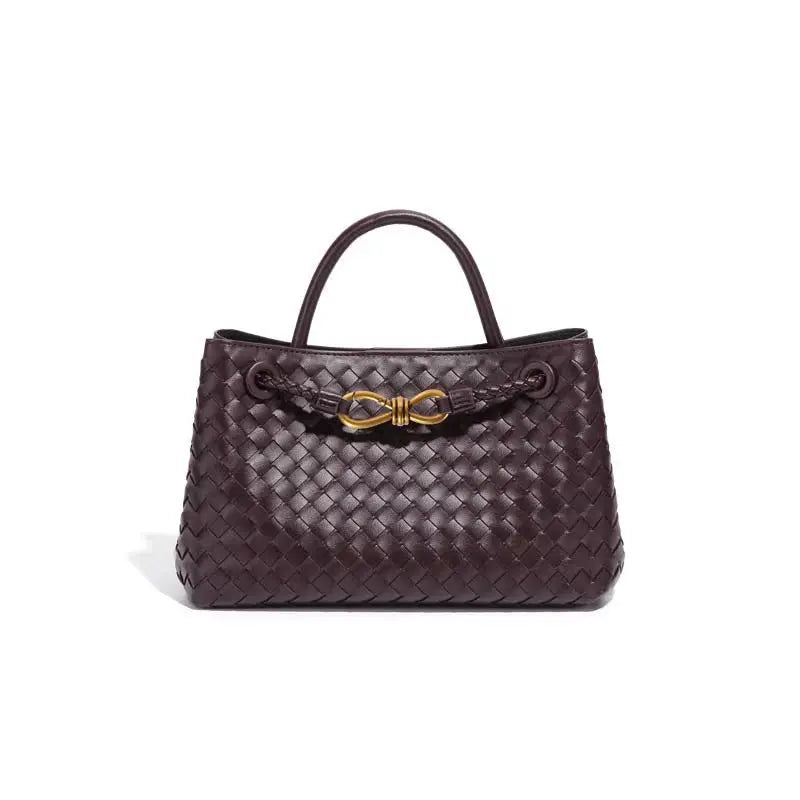 Sac à main tissé, corde métallique
