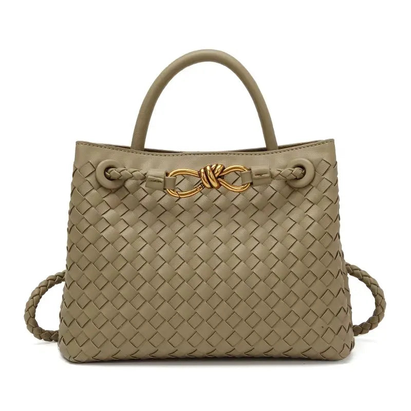 Sac à main tissé, corde métallique