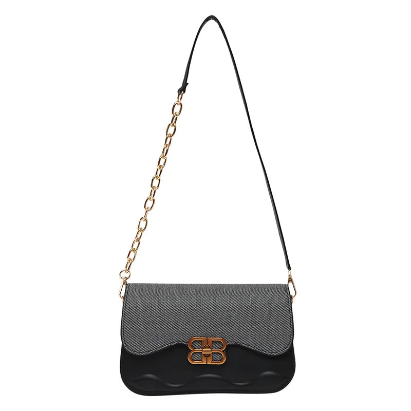 2025 Trendy! Luxury Flap Crossbody Bag for Women | Popular Underarm Bag | Niche Single-Shoulder Chain Bag | Versatile Small Squa