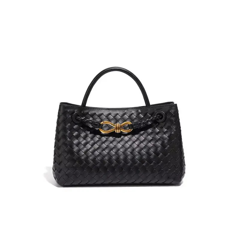 Sac à main tissé, corde métallique