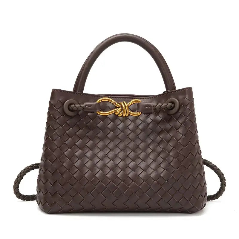 Sac à main tissé, corde métallique