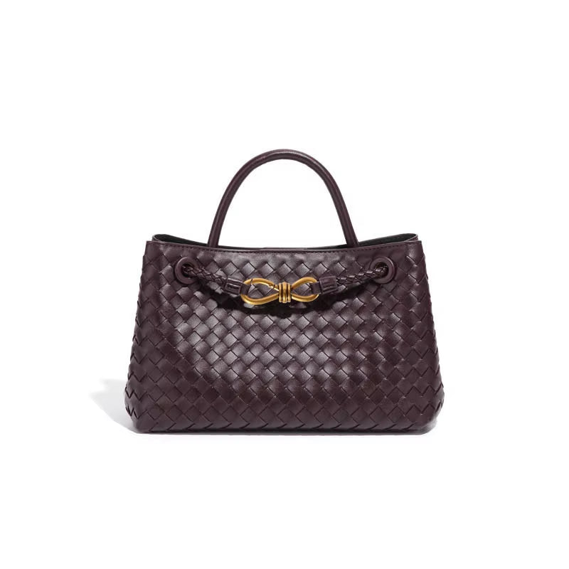Sac à main tissé, corde métallique