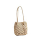 Fashionable Fringed Woven Straw Bag Single Shoulder Holiday Beach Women'S Bag Hollow Fan Pattern Versatile Neutral Minimalist St