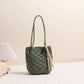 Fashionable Fringed Woven Straw Bag Single Shoulder Holiday Beach Women'S Bag Hollow Fan Pattern Versatile Neutral Minimalist St