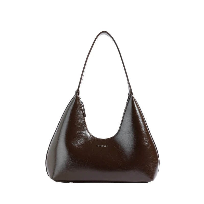 Minimalism Designer Women'S Shoulder Bag Solid Color Soft PU Leather Hand Bags for Women Luxury Purses Small Side Bag Gift Girls