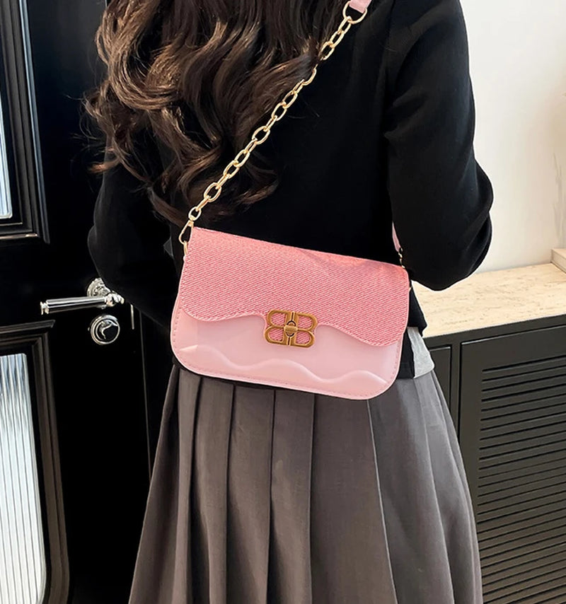 2025 Trendy! Luxury Flap Crossbody Bag for Women | Popular Underarm Bag | Niche Single-Shoulder Chain Bag | Versatile Small Squa