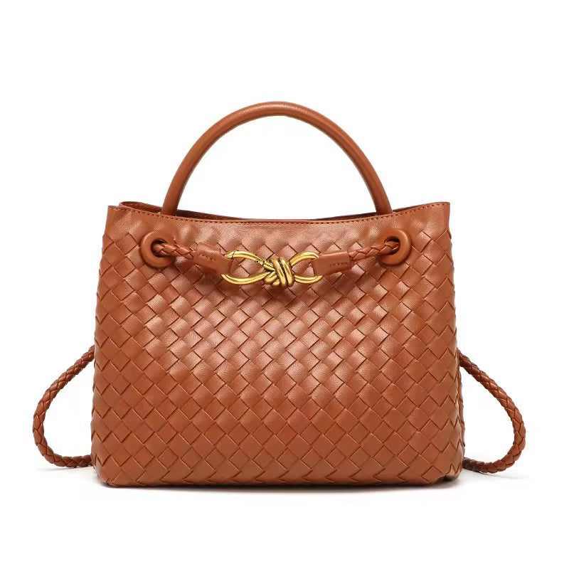 Sac à main tissé, corde métallique