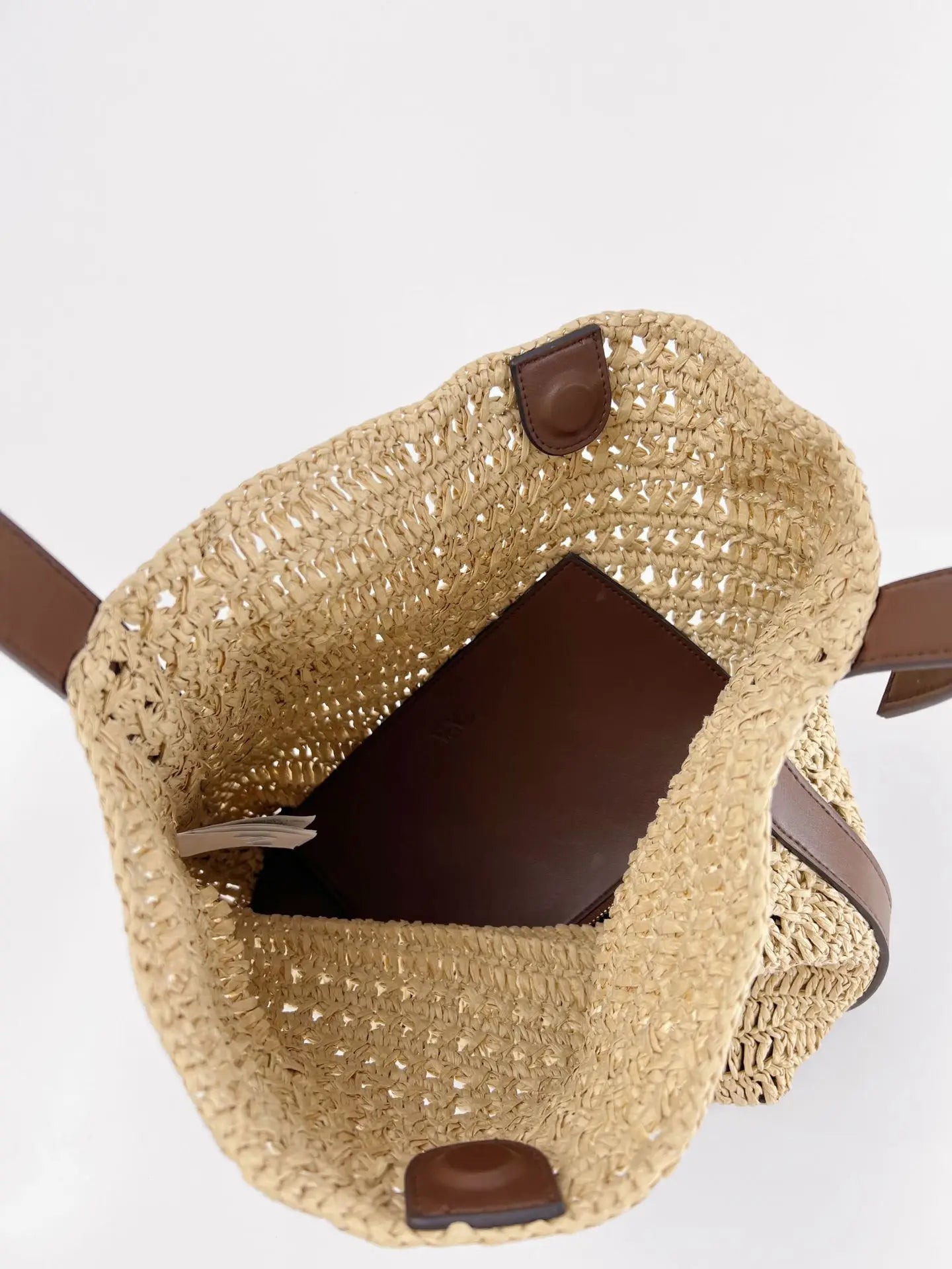 Handwoven Straw Hollow Out Handheld Shoulder Beach Women'S Casual Vacation Tote Bag Armpit Large Casual Crochet Shopping Bags