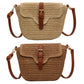 Women Crossbody Bags Summer Woven Messenger Bags Fashion Handmade Paper Rope Simple Adjustable Straps Bohemia Purse