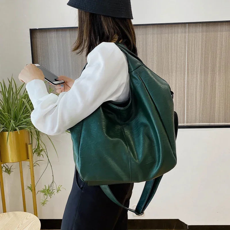 Large Hand Bag for Women Pu Leather Shoulder Hobo Bag Big Luxury Tote Handbag High Quality Female Crossbody Bags Sac Femme 2023