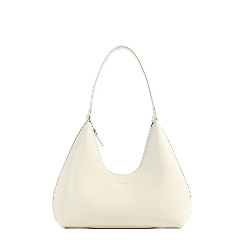 Minimalism Designer Women'S Shoulder Bag Solid Color Soft PU Leather Hand Bags for Women Luxury Purses Small Side Bag Gift Girls