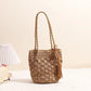 Fashionable Fringed Woven Straw Bag Single Shoulder Holiday Beach Women'S Bag Hollow Fan Pattern Versatile Neutral Minimalist St