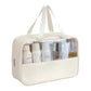 Portable Travel Cosmetic Bag Women Transparent Makeup Bag Large-Capacity Bath Wash Bags Multifunction Waterproof Storage Case