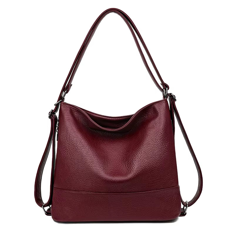 Sac À Dos En Cuir De Haute Qualité Femmes Sac De Voyage Femme Grande Capacité Sac À Dos D'École Sacs À Bandoulière Pour Femmes 2025 Sac a Dos