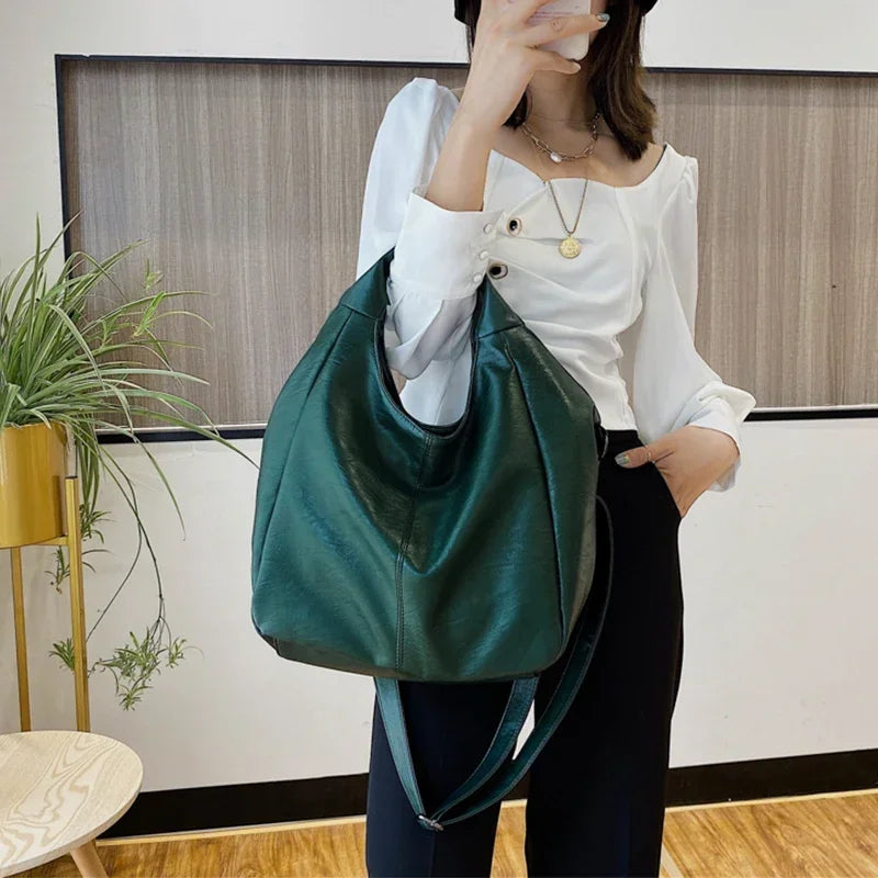 Large Hand Bag for Women Pu Leather Shoulder Hobo Bag Big Luxury Tote Handbag High Quality Female Crossbody Bags Sac Femme 2023