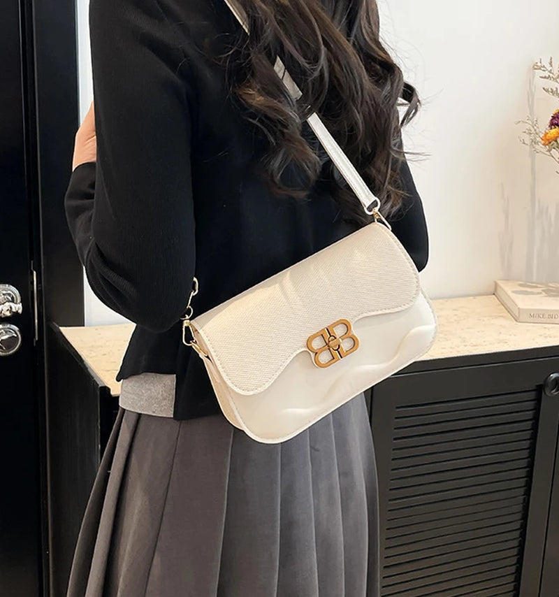 2025 Trendy! Luxury Flap Crossbody Bag for Women | Popular Underarm Bag | Niche Single-Shoulder Chain Bag | Versatile Small Squa