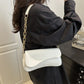Retro French Casual Design Small Square Bag Women'S Single Shoulder Slant Cross Chain Texture Soft Polyester Fiber Bag