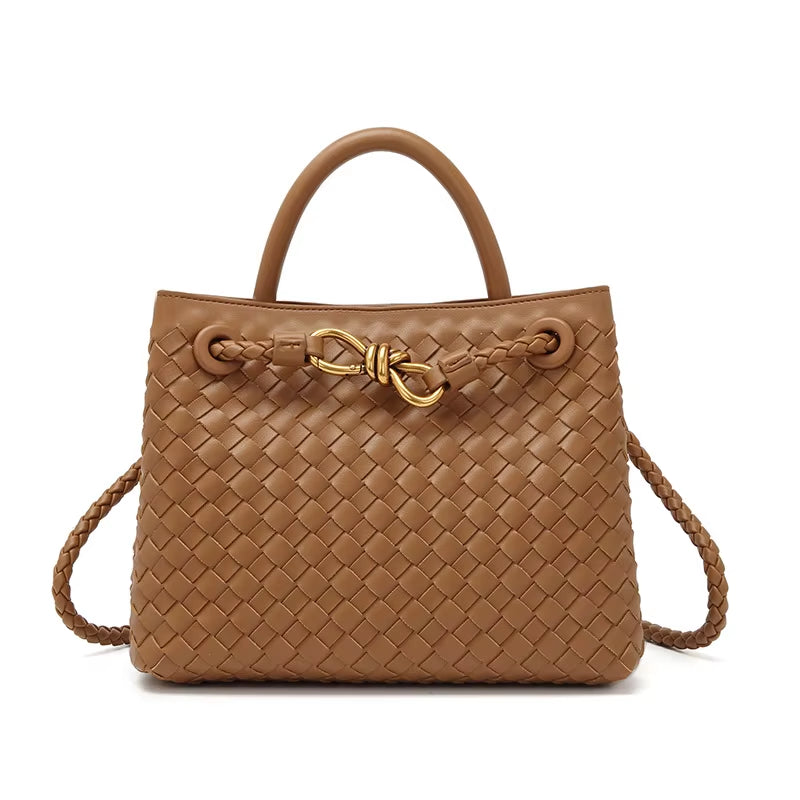 Sac à main tissé, corde métallique