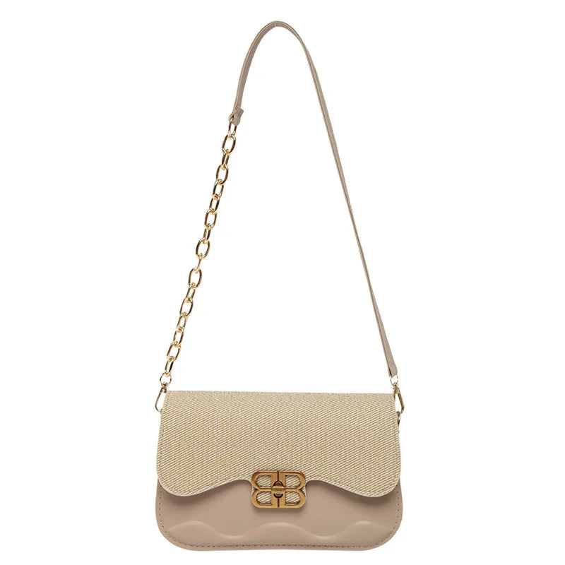 2025 Trendy! Luxury Flap Crossbody Bag for Women | Popular Underarm Bag | Niche Single-Shoulder Chain Bag | Versatile Small Squa