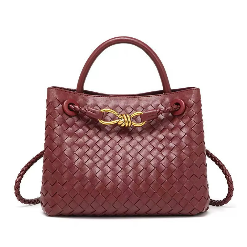 Sac à main tissé, corde métallique