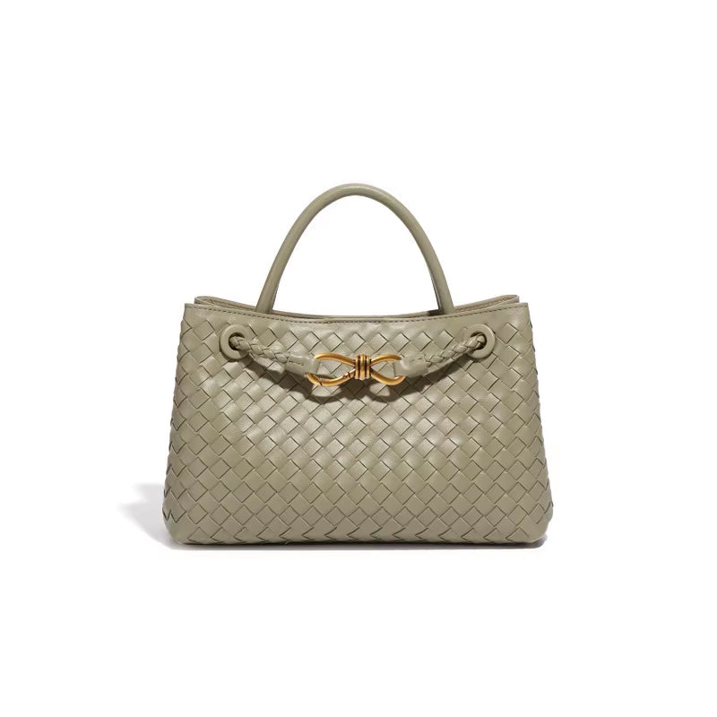 Sac à main tissé, corde métallique