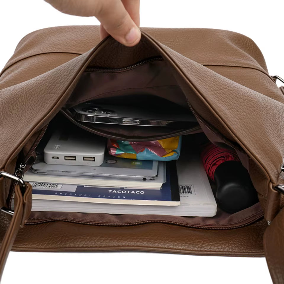 Sac À Dos En Cuir De Haute Qualité Femmes Sac De Voyage Femme Grande Capacité Sac À Dos D'École Sacs À Bandoulière Pour Femmes 2025 Sac a Dos