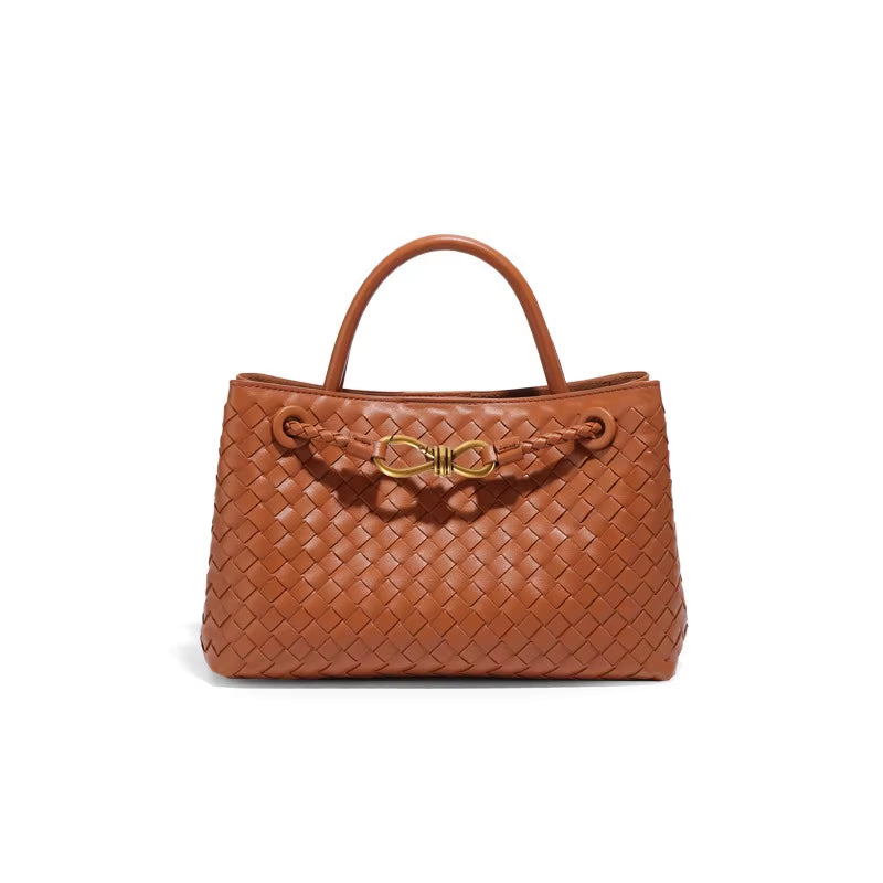 Sac à main tissé, corde métallique
