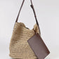 Handwoven Straw Hollow Out Handheld Shoulder Beach Women'S Casual Vacation Tote Bag Armpit Large Casual Crochet Shopping Bags