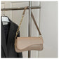 Retro French Casual Design Small Square Bag Women'S Single Shoulder Slant Cross Chain Texture Soft Polyester Fiber Bag