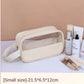 Trousse de maquillage portable et transparente pour femme
