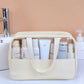 Trousse de maquillage portable et transparente pour femme